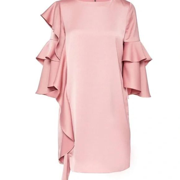 Ted Baker Pink Eicio Ruffle Ruffle Tunic Dress - Picture 5 of 15